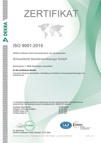 ISO 9001 Zertifikat ansehen (PDF)